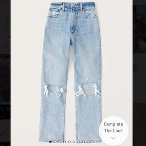 Abercrombie & Fitch the 90’s straight ultra high rise jeans